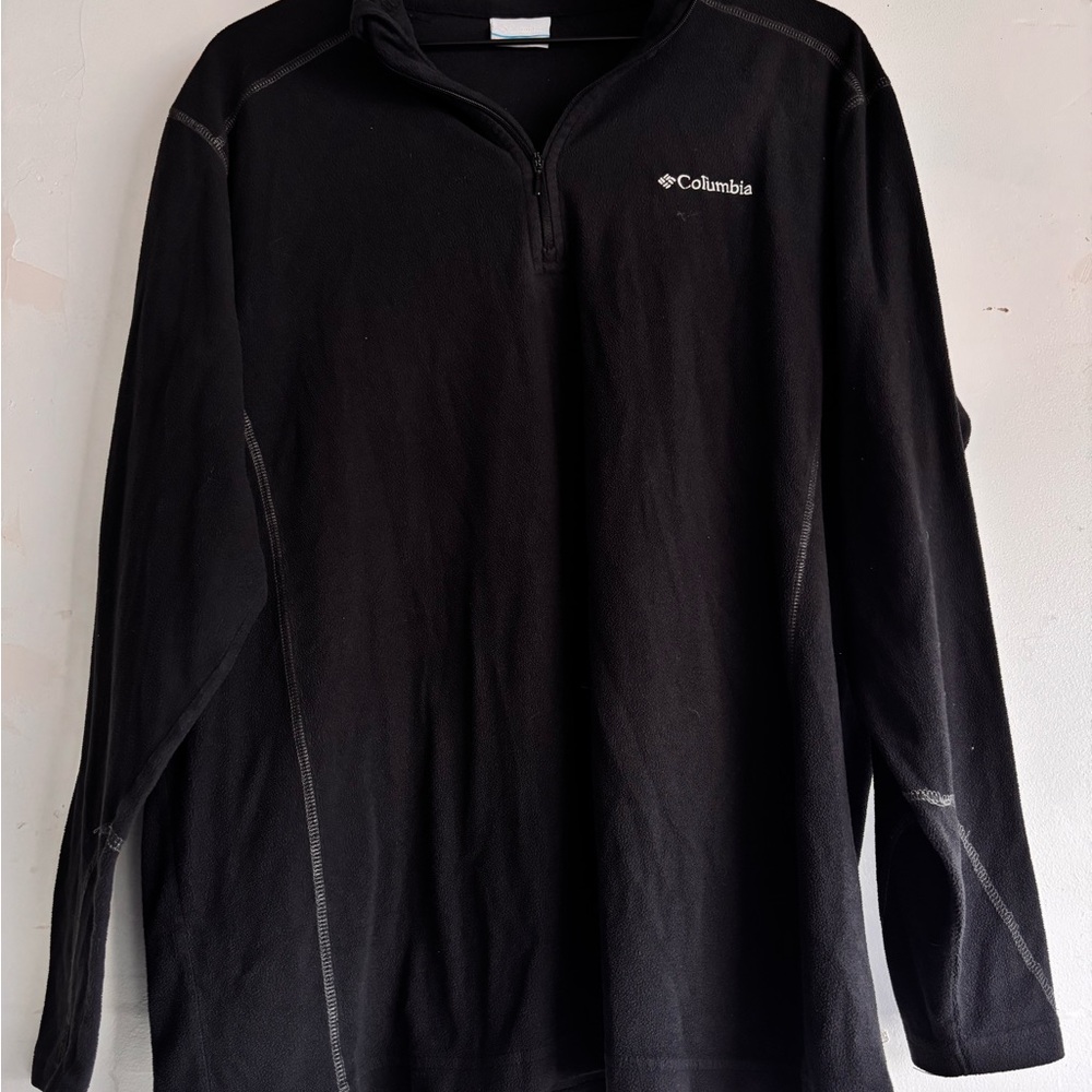 Columbia Black Men's Quarter-Zip Fleece Pullover